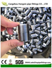 ASTM A53 أنابيب الفولاذ NPT خيط أنابيب الفولاذ الحلمة مع غزل الساخن المزود