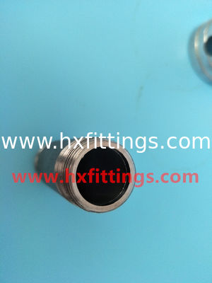 NPT BSP thread steel pipe nipple galvanized from Cangzhou hongxin pipe fittings CO ., LTD