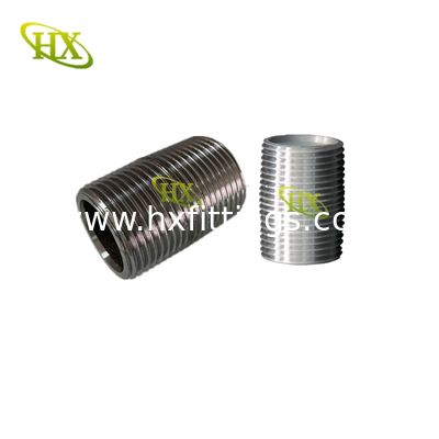 1/2-8 حلمات فولاذية مجلفنة غير ملحومة مع خيط NPT