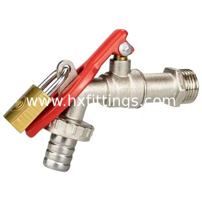 في الهواء الطلق 1/2 "مقبض حديد سبائك الزنك بيبكوك قابل للقفل المضادة للتآكل الحائط حديقة مياه الحنفية للغسالة